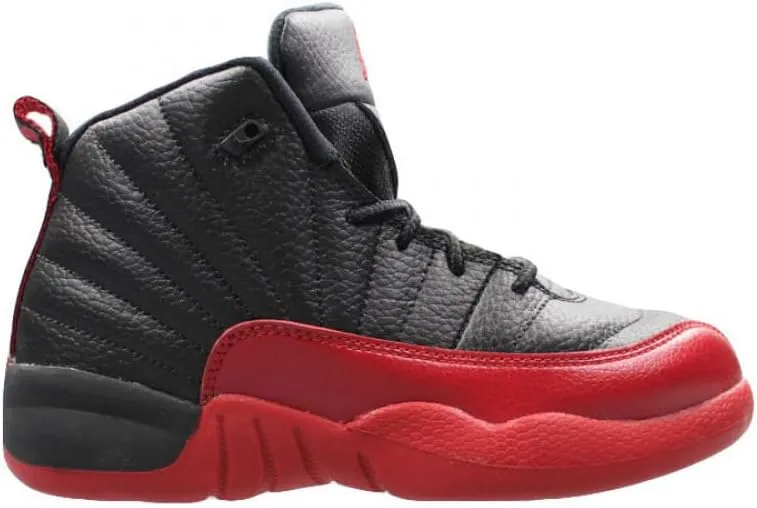 JORDAN 12 Retro Little Kids Style, Black/Varsity Red