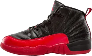 JORDAN 12 Retro Little Kids Style, Black/Varsity Red