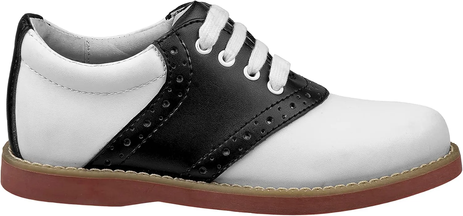 Josmo Unisex-Child Girls Oxfords Saddle Uniform School Leather Shoes