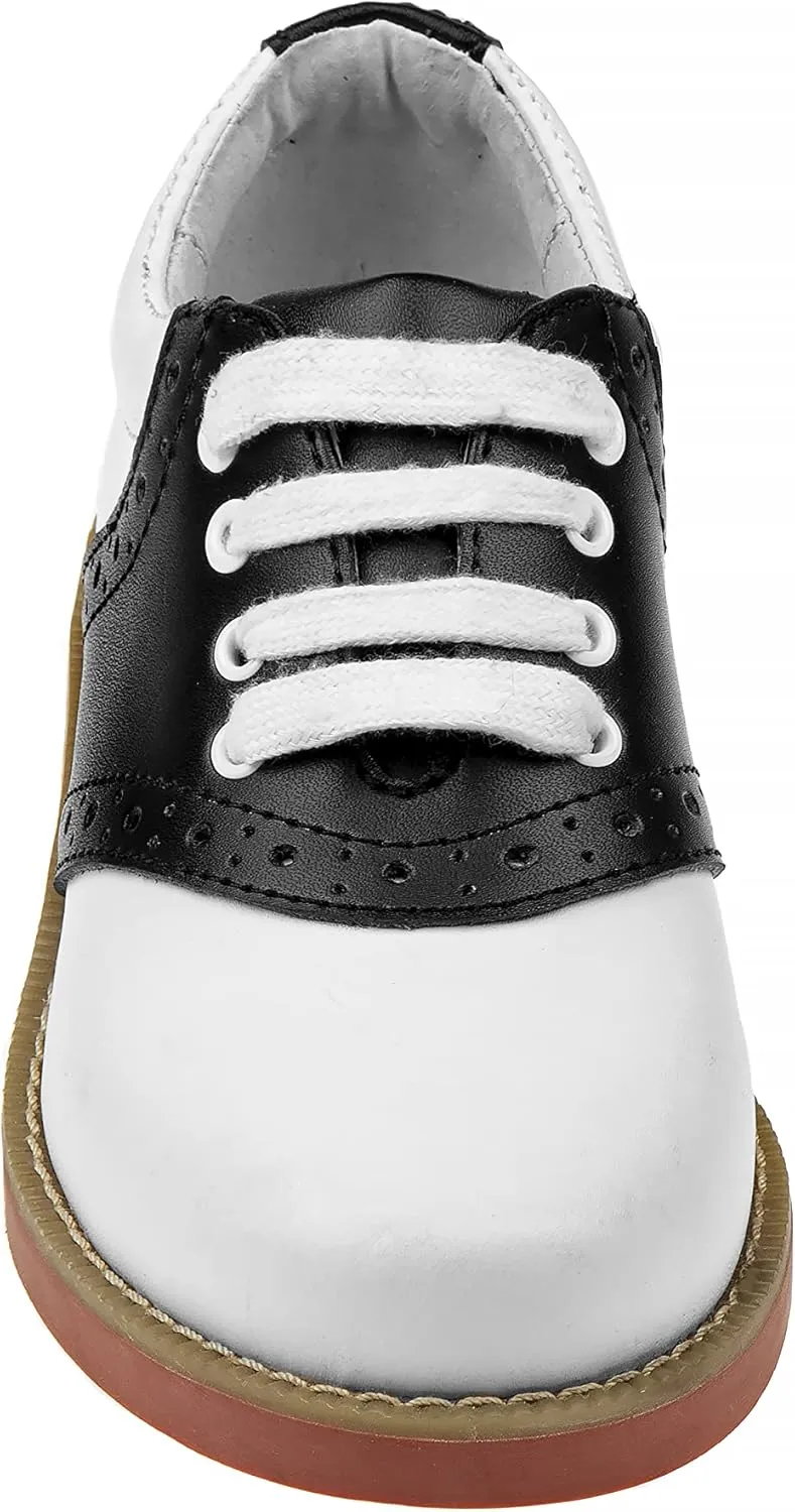 Josmo Unisex-Child Girls Oxfords Saddle Uniform School Leather Shoes