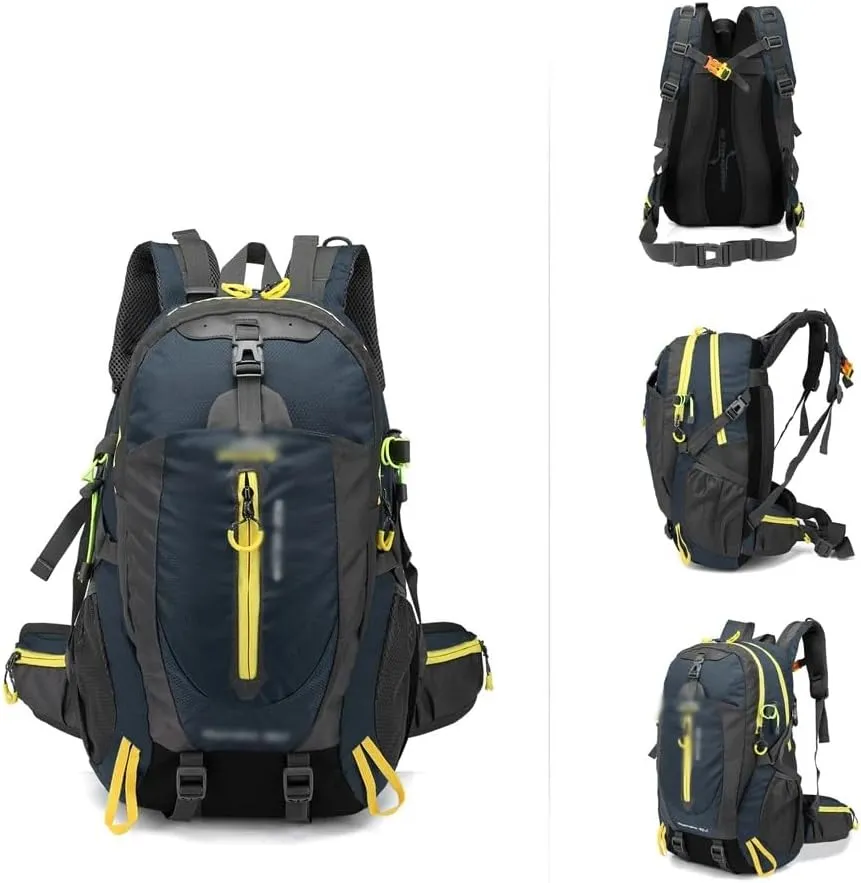 JSEIAJB 40L Waterproof Climbing Rucksack Travel Hiking Backpack Trekking Backpack Outdoor Sport Bag