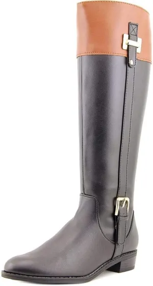 Karen Scott Womens Deliee 2 Zipper Round Toe Riding Boots