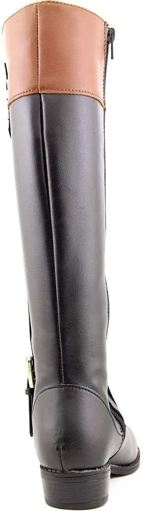 Karen Scott Womens Deliee 2 Zipper Round Toe Riding Boots