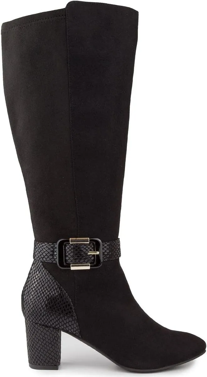 Karen Scott Womens Isabell Faux Leather Tall Knee-High Boots