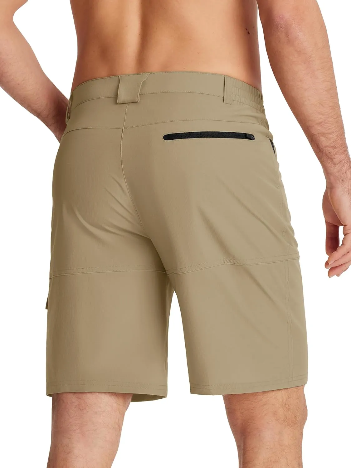 KEFITEVD Men's Hiking Shorts Outdoor Casual Quick Dry Water Resistant Lightweight Cargo Fishing Tactical Shorts