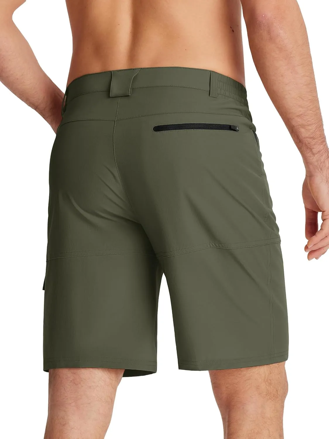 KEFITEVD Men's Hiking Shorts Outdoor Casual Quick Dry Water Resistant Lightweight Cargo Fishing Tactical Shorts