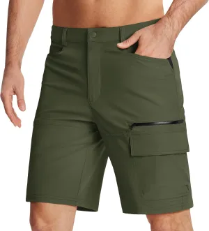KEFITEVD Men's Hiking Shorts Outdoor Casual Quick Dry Water Resistant Lightweight Cargo Fishing Tactical Shorts