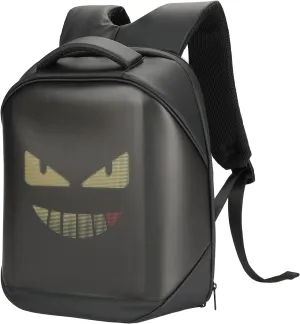 KEMIMOTO LED Backpack Motorcycle,WaterProof LED Light up Backpack,20 L Travelling Storage Laptop Backpack Programming Backpack for Motorcycle