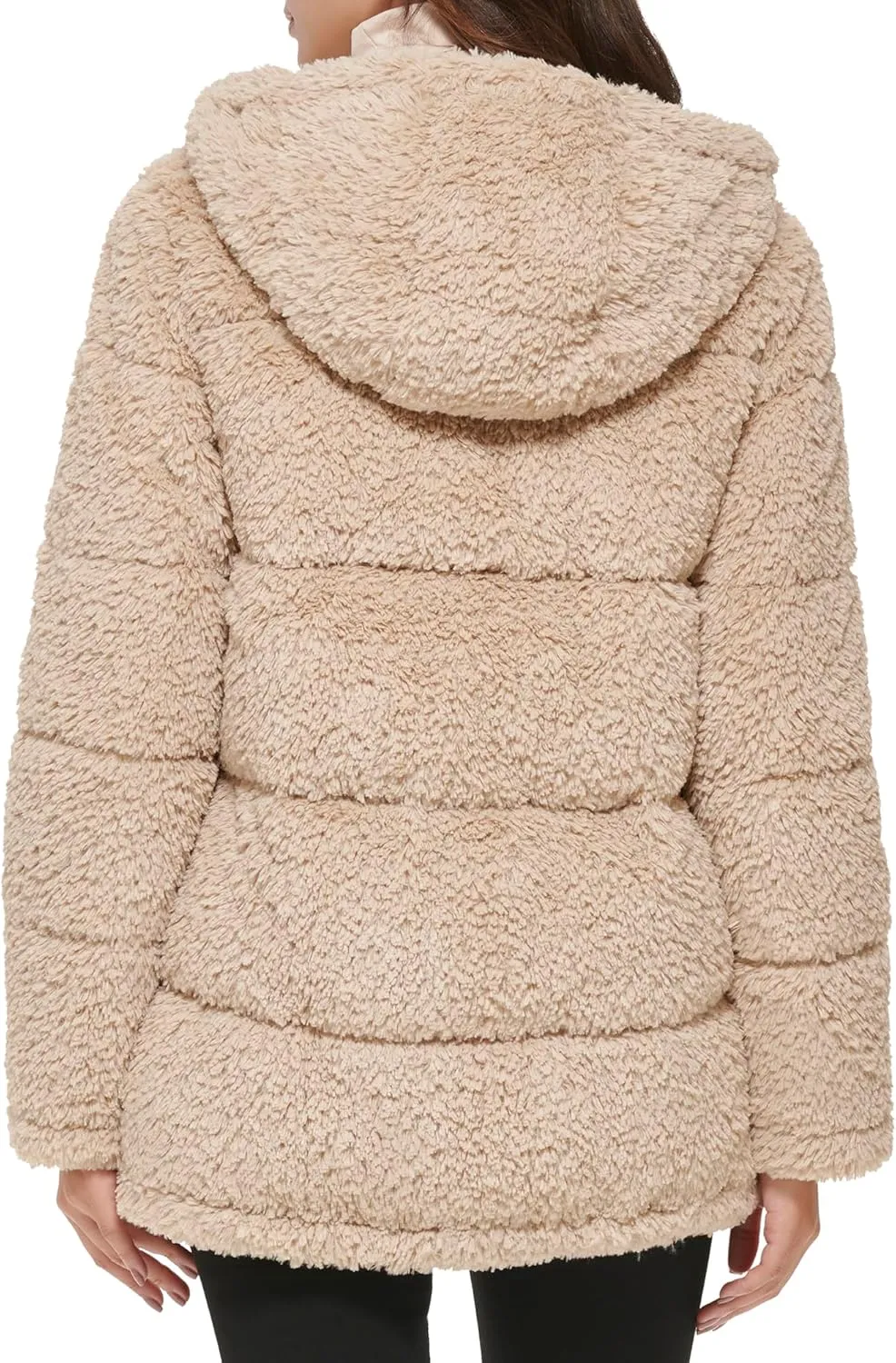 Kenneth Cole Women's Classic Mink Style Faux Fur Coat