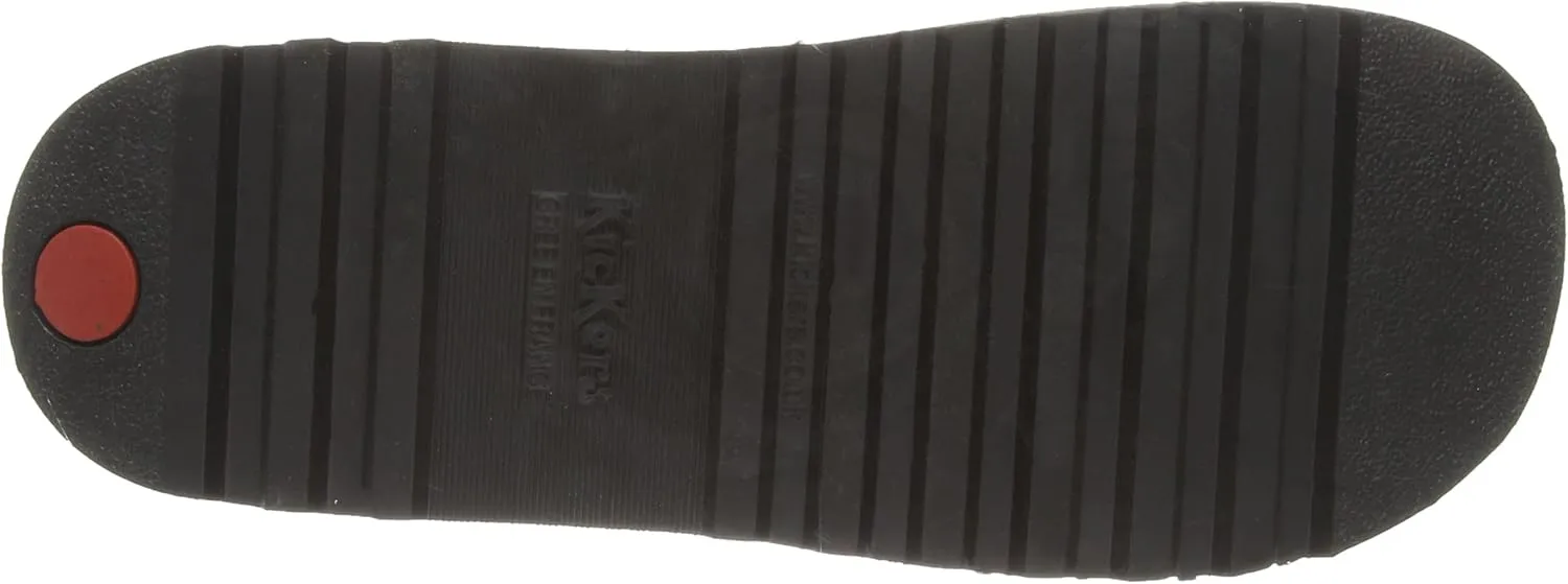 Kickers Girl's Kick T Bar Black School Shoes