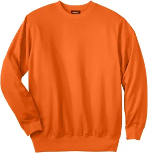 KingSize Men's Big & Tall Tall Ultra-Light Comfort Fleece Crewneck Sweatshirt