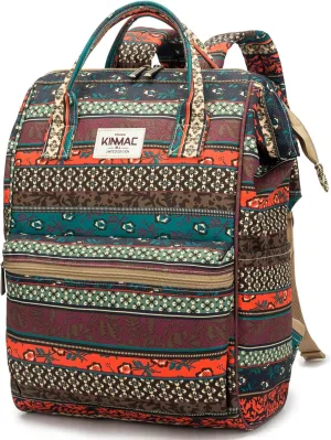 Kinmac Waterproof Laptop Backpack For Laptop Up to 15.6 Inch Men Women Travel Outdoor Backpack (Bohemian)