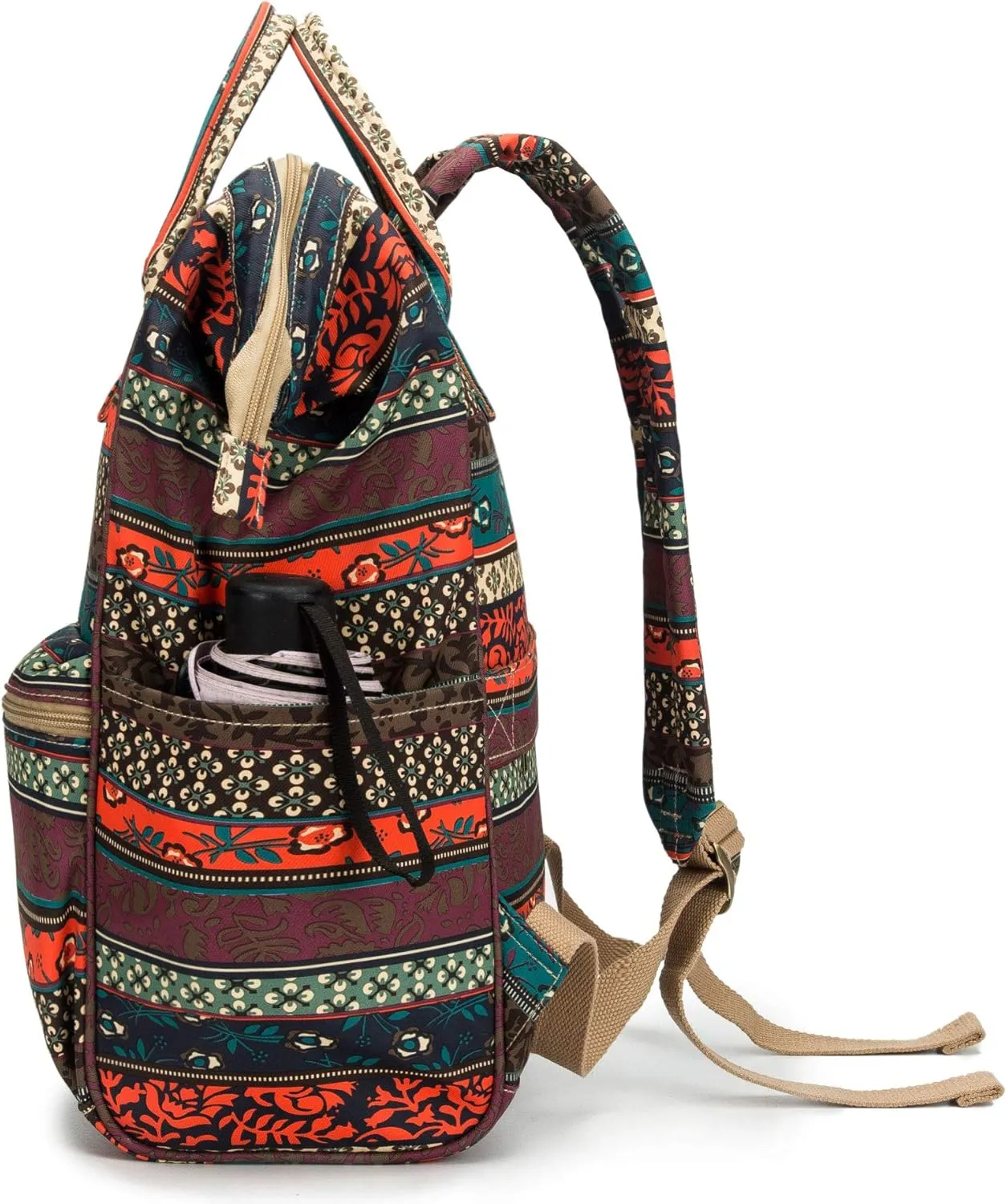 Kinmac Waterproof Laptop Backpack For Laptop Up to 15.6 Inch Men Women Travel Outdoor Backpack (Bohemian)