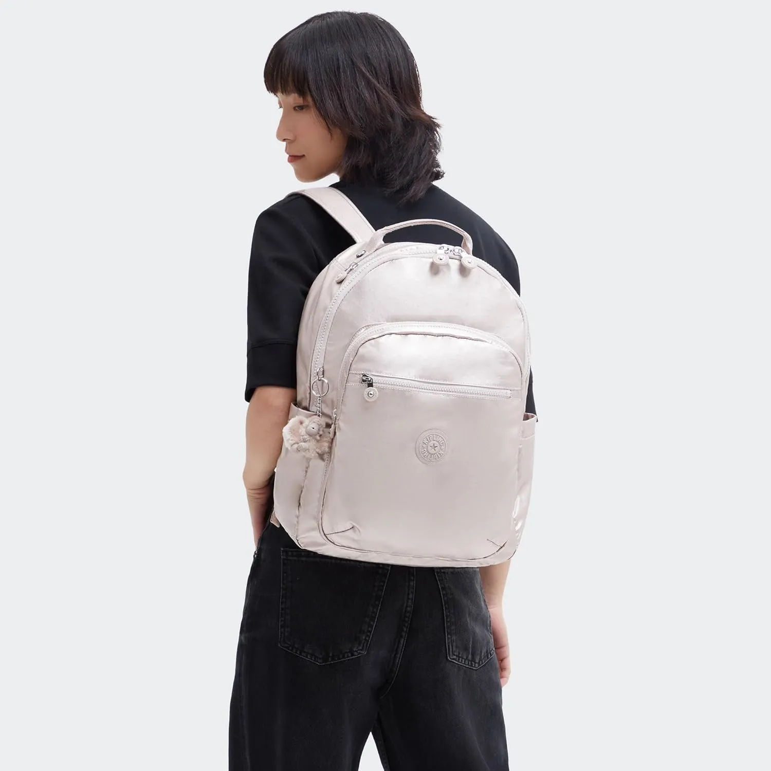 Kipling Women's Seoul 15" Laptop Backpack, Durable, Roomy with Padded Shoulder Straps, Built-In Protective Sleeve