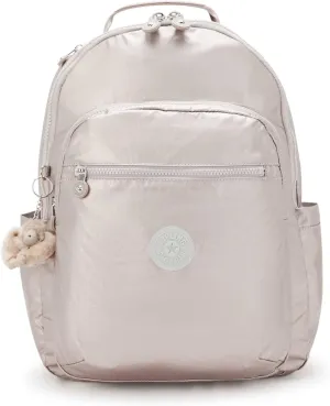 Kipling Women's Seoul 15" Laptop Backpack, Durable, Roomy with Padded Shoulder Straps, Built-In Protective Sleeve