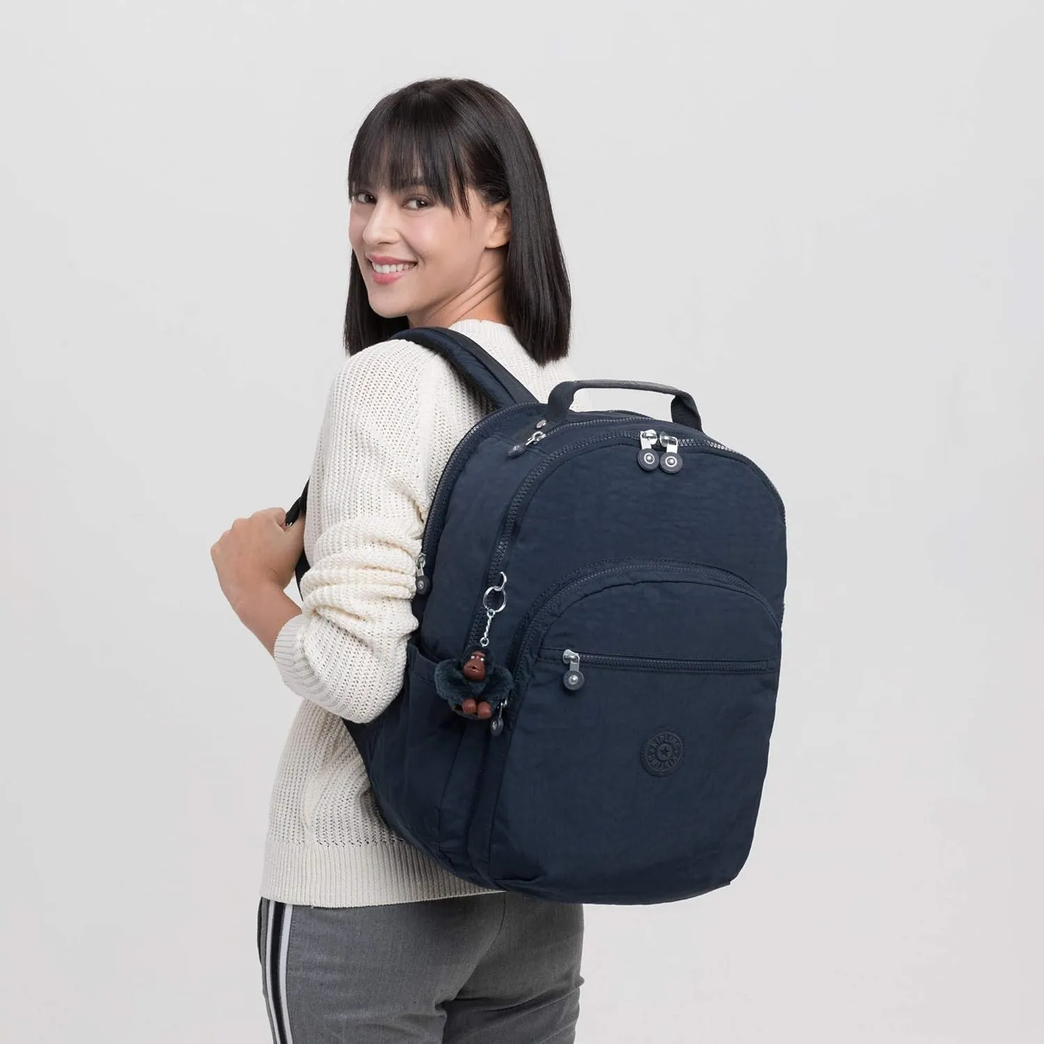 Kipling Women's Seoul Extra Large 17” Laptop Backpack, Durable, Roomy with Padded Shoulder Straps, Bag