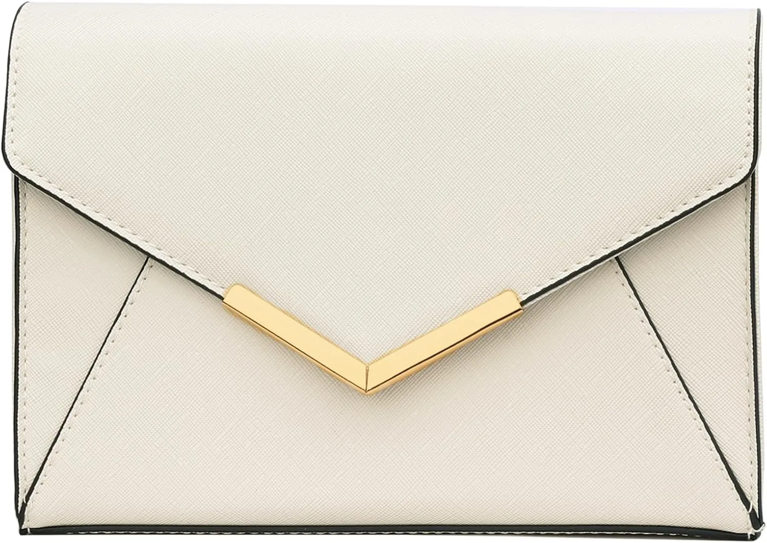 KKXIU Women Elegant Faux Leather Evening Envelope Clutch Purse Foldover Bags for Party Wedding Prom