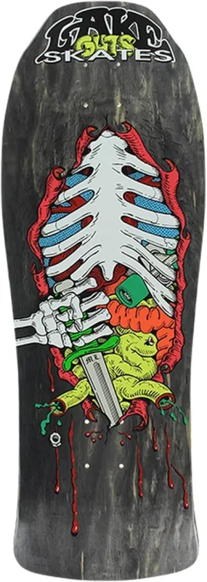 Lake Guts Reissue Skate Deck 10x30 Black DIP