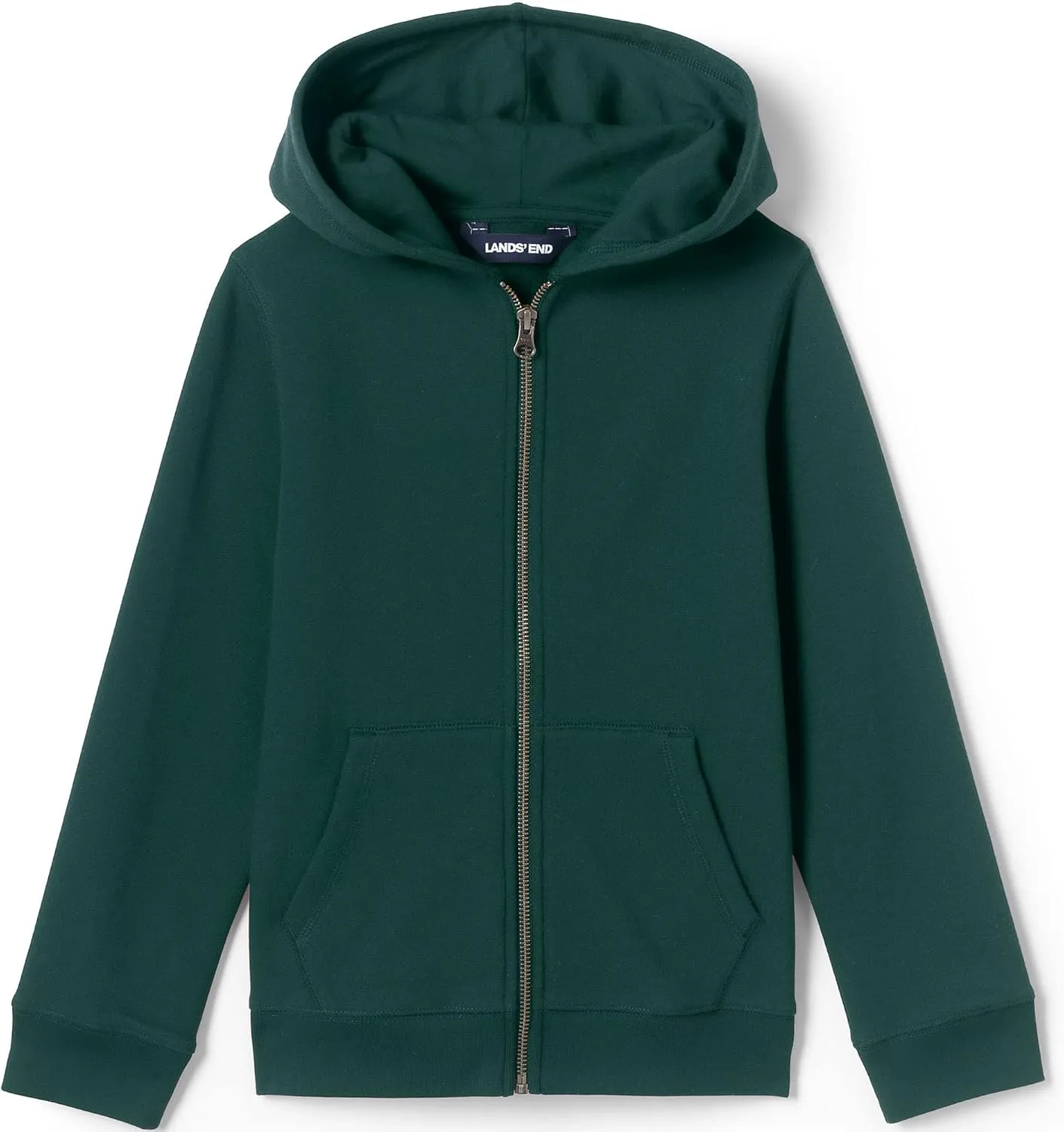Lands' End School Uniform Kids Zip Front Sweatshirt