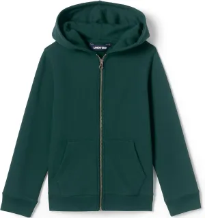 Lands' End School Uniform Kids Zip Front Sweatshirt