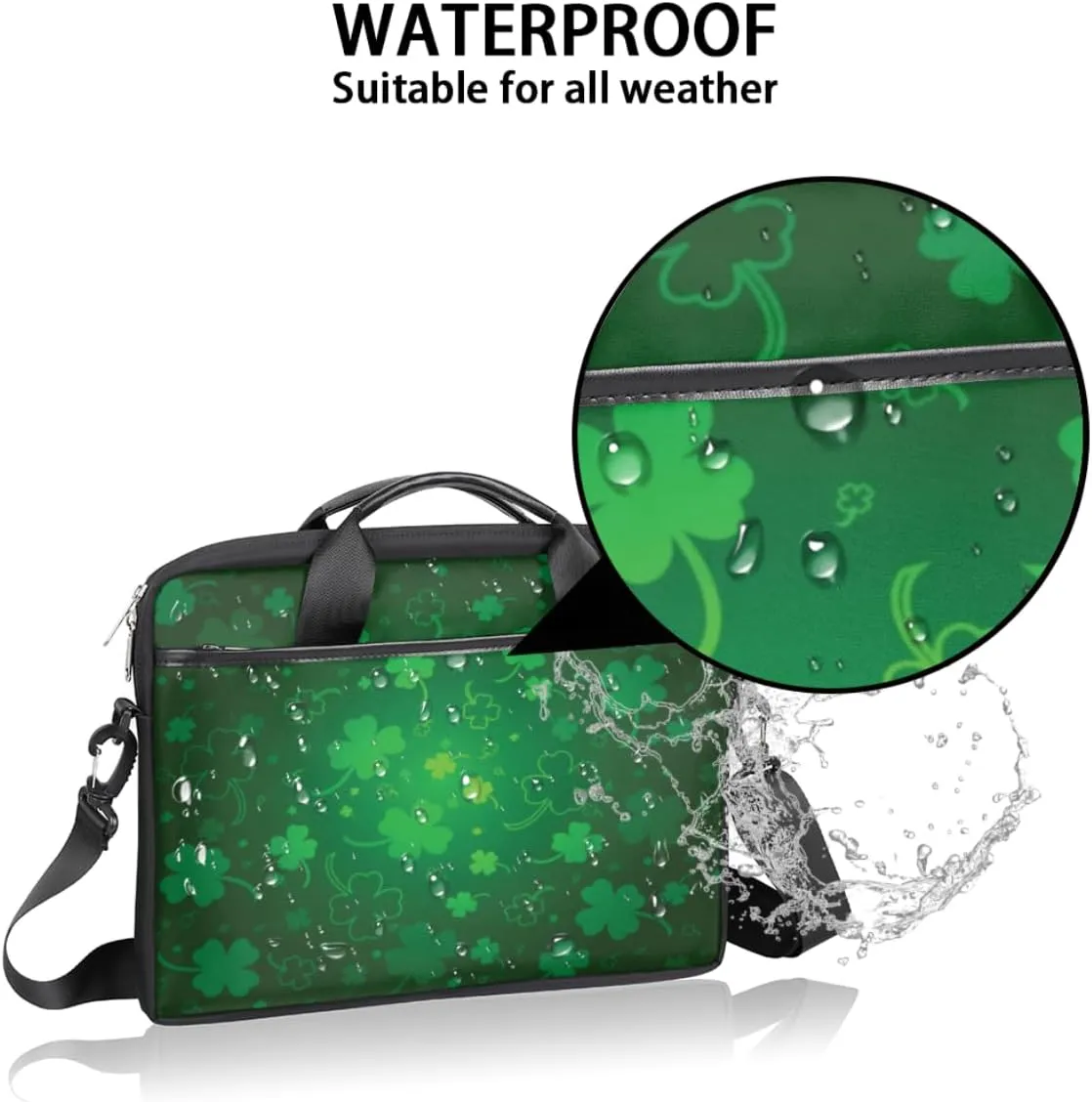 Laptop Bag Case Shoulder Messenger Carrying Bag 13 14 15 Inch Waterproof Computer Sleeve Cover