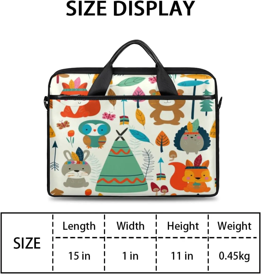 Laptop Bag Case Shoulder Messenger Carrying Bag 13 14 15 Inch Waterproof Computer Sleeve Cover