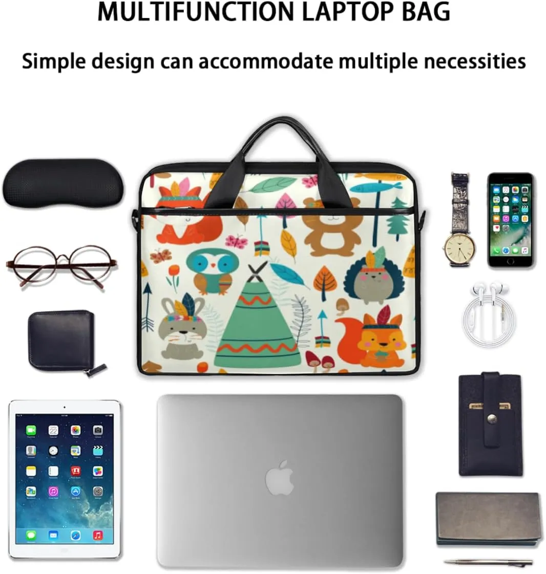Laptop Bag Case Shoulder Messenger Carrying Bag 13 14 15 Inch Waterproof Computer Sleeve Cover