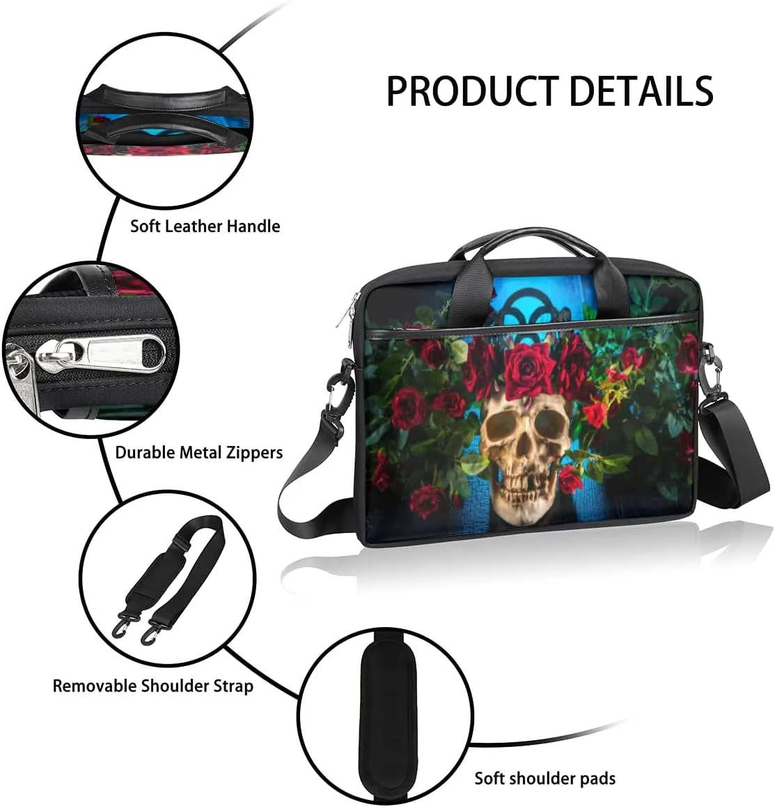 Laptop Bag Case Shoulder Messenger Carrying Bag 13 14 15 Inch Waterproof Computer Sleeve Cover