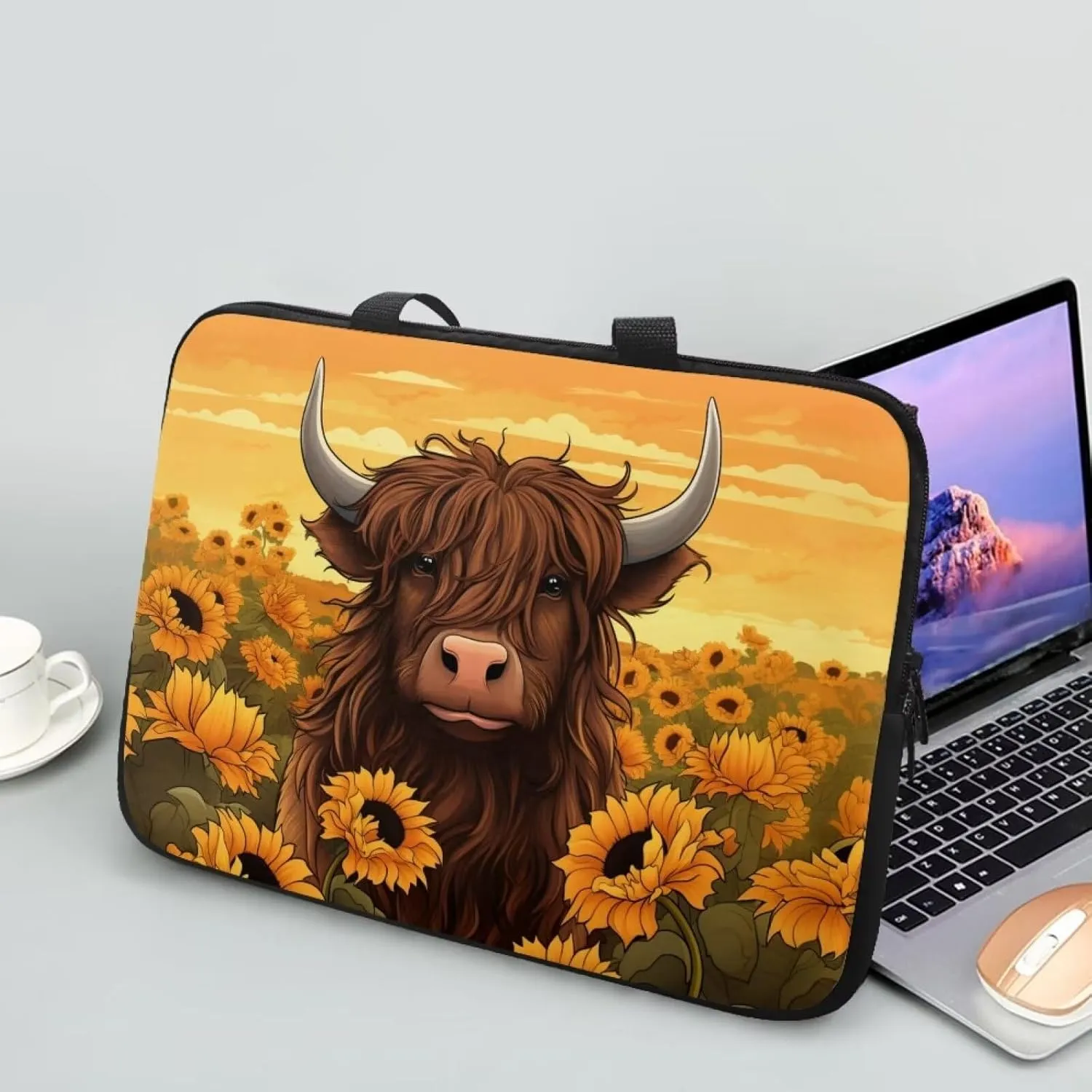 Laptop Carrying Case for Women Men Trendy 10-17 Inch Laptop Bags with Durable Hand Strap Nice Gifts for Friends