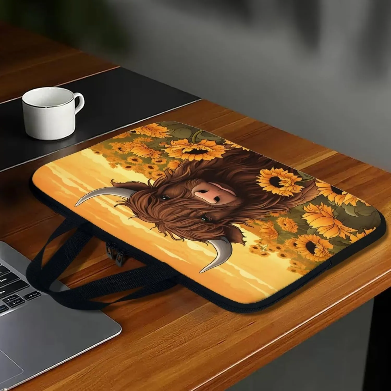 Laptop Carrying Case for Women Men Trendy 10-17 Inch Laptop Bags with Durable Hand Strap Nice Gifts for Friends