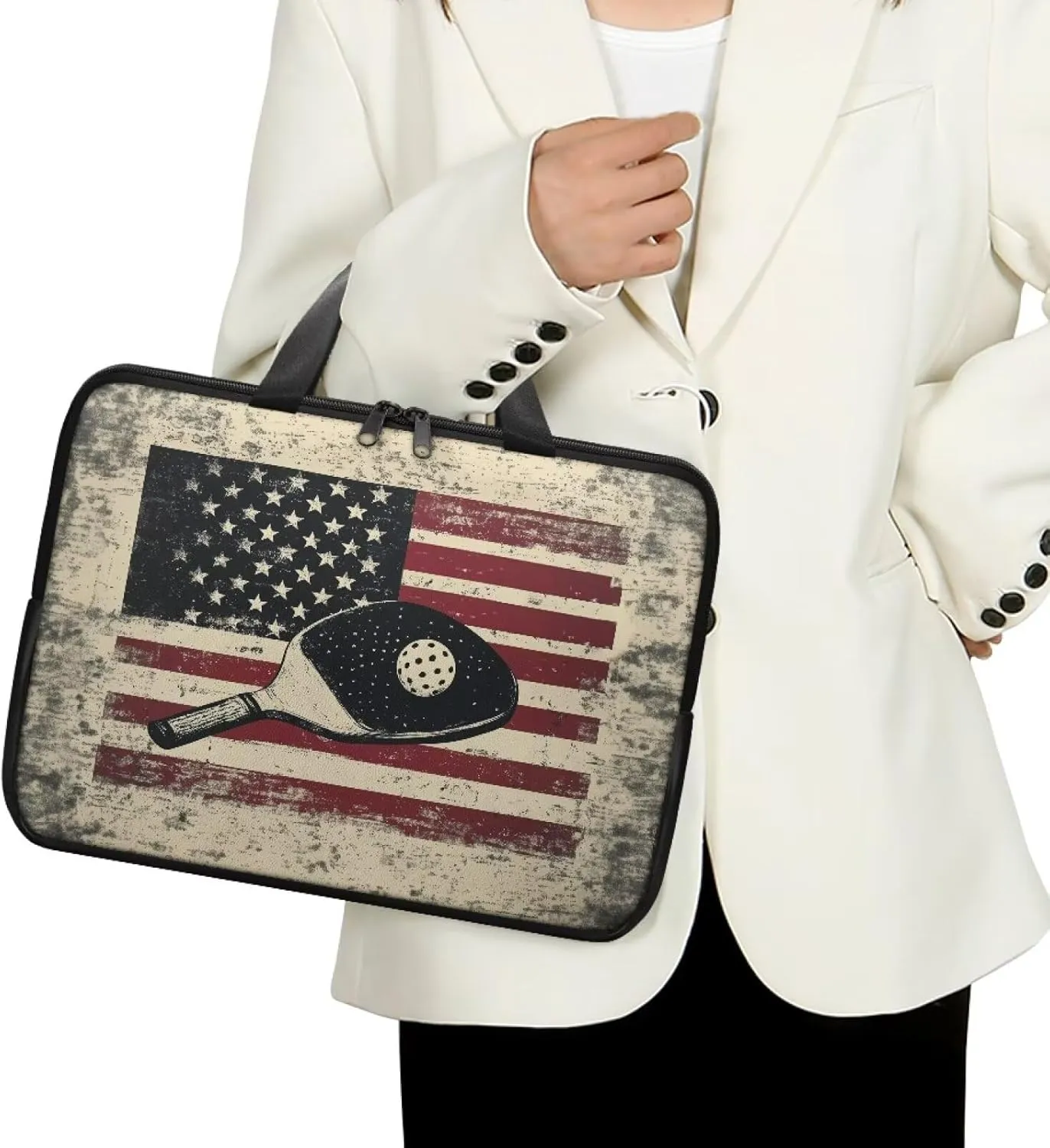 Laptop Carrying Case Large Capacity Travel Laptop Bag Waterproof Briefcase Portable Computer Protective Sleeves