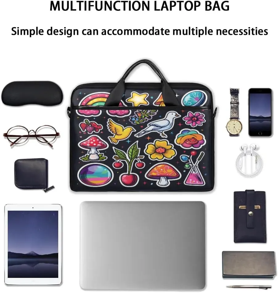 Laptop Shoulder Bag for 13-15 Inch Waterproof Laptop Sleeve Case Bag Slim Computer Carry Case Computer Cases for Laptops