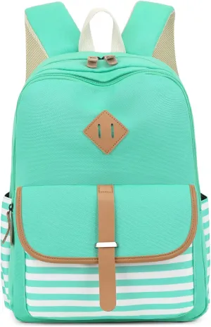 Leaper Canvas School Backpack for Girls Laptop Bag Travel Bag Bookbag Daypack