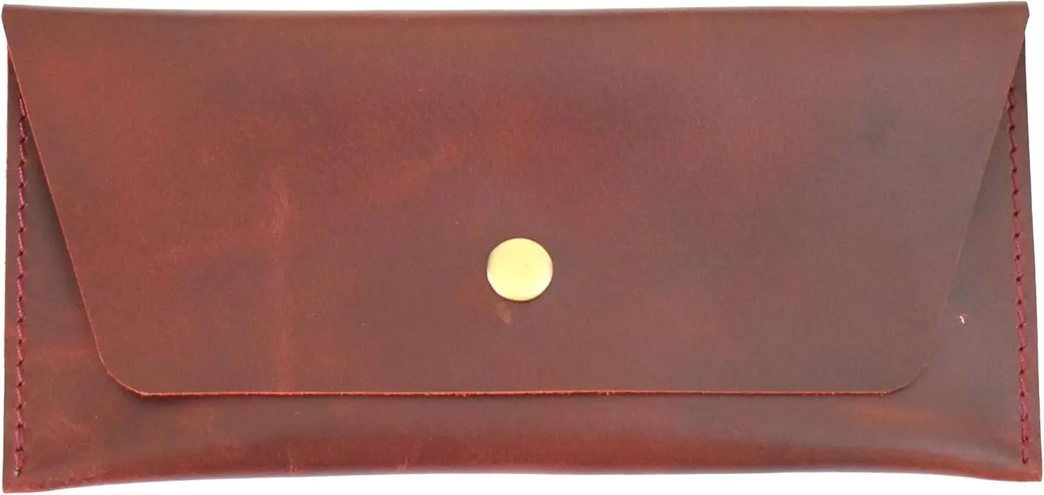 Leather Currency Pouch, Money Bag Organiser, Travel Wallet for Him and Her, Handmade Cash Envelope, Utility Pouch, Dollar Bills Envelope