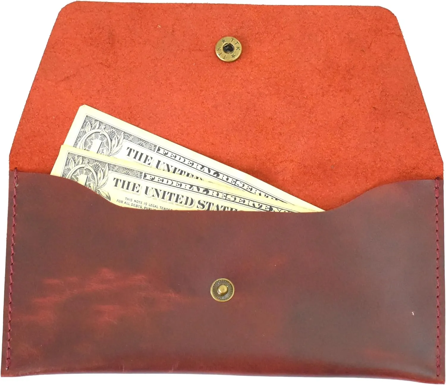 Leather Currency Pouch, Money Bag Organiser, Travel Wallet for Him and Her, Handmade Cash Envelope, Utility Pouch, Dollar Bills Envelope