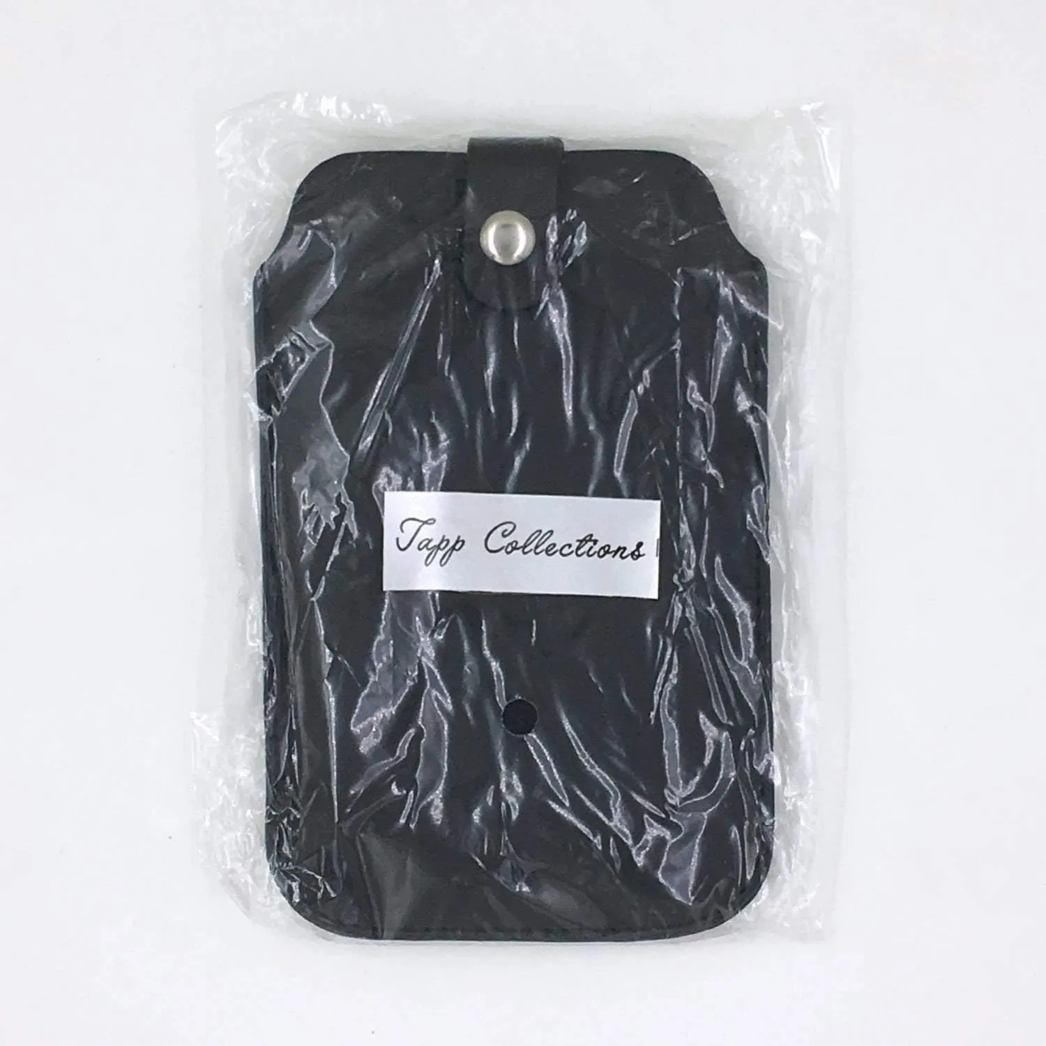 Leather Neck Pouch for iPhone Xs Max, 8 Plus & Other Smartphones (Style 3) - Cream