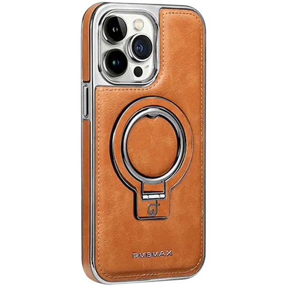 Leather Ring Holder Stand Drop Protection Case