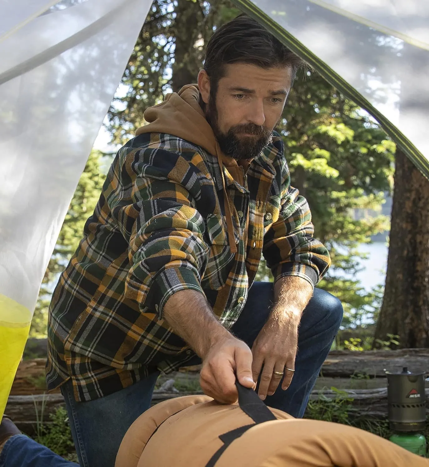Legendary Whitetails Men's Maplewood Hooded Shirt Jacket
