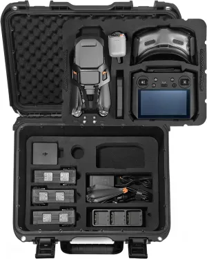 Lekufee Waterproof Carrying Case for Mavic 3 Pro/Classic/Combo - DJI RC Pro/RC 2/N1/N2/Goggles 2/3/Integra/Motion 2/3 & Accessories (Case Only)