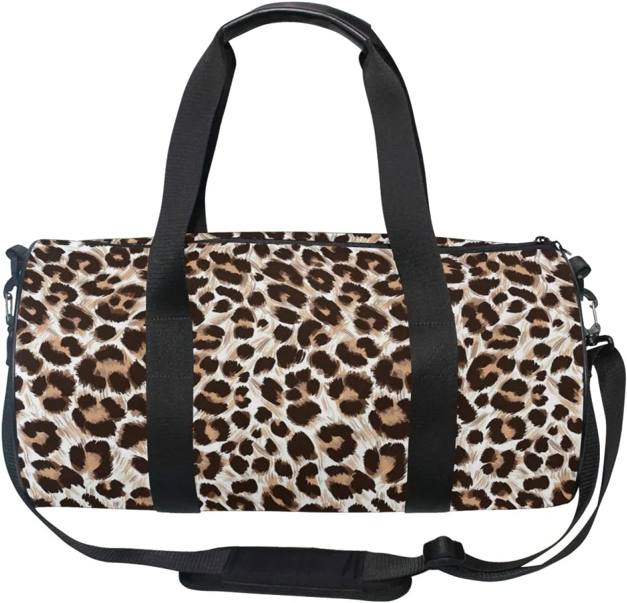 Leopard Cheetah Print Travel Duffle Bag Sports Luggage with Backpack Tote Gym Bag for Man Women(1mb1a)