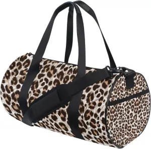 Leopard Cheetah Print Travel Duffle Bag Sports Luggage with Backpack Tote Gym Bag for Man Women(1mb1a)
