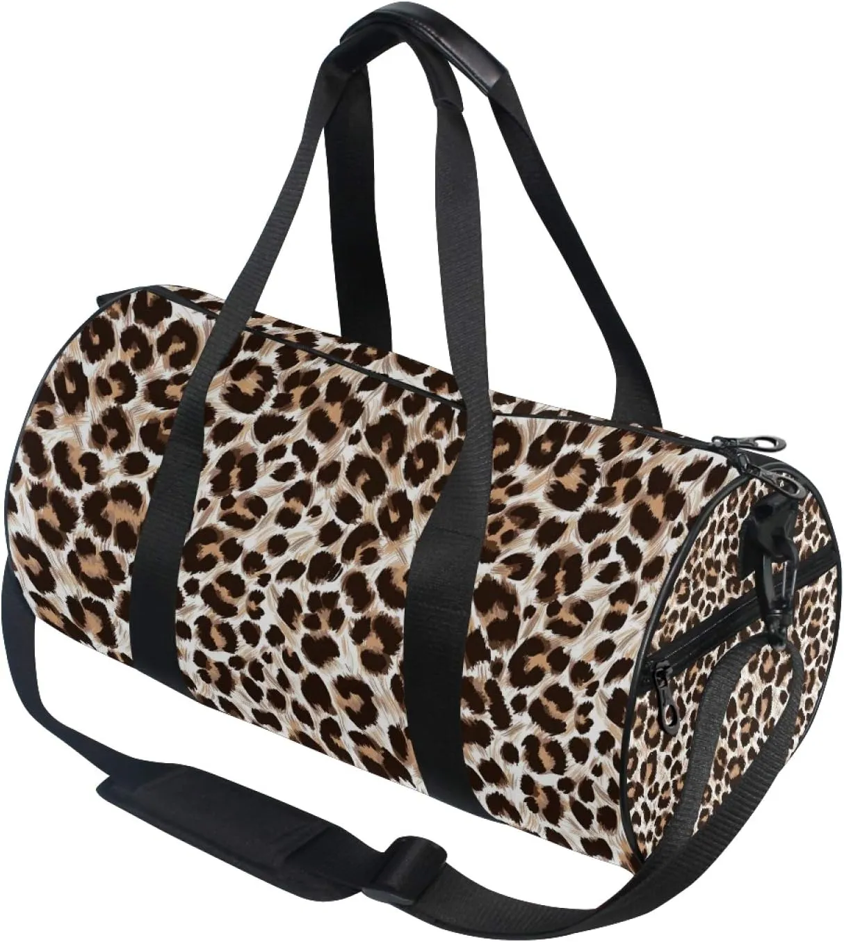 Leopard Cheetah Print Travel Duffle Bag Sports Luggage with Backpack Tote Gym Bag for Man Women(1mb1a)