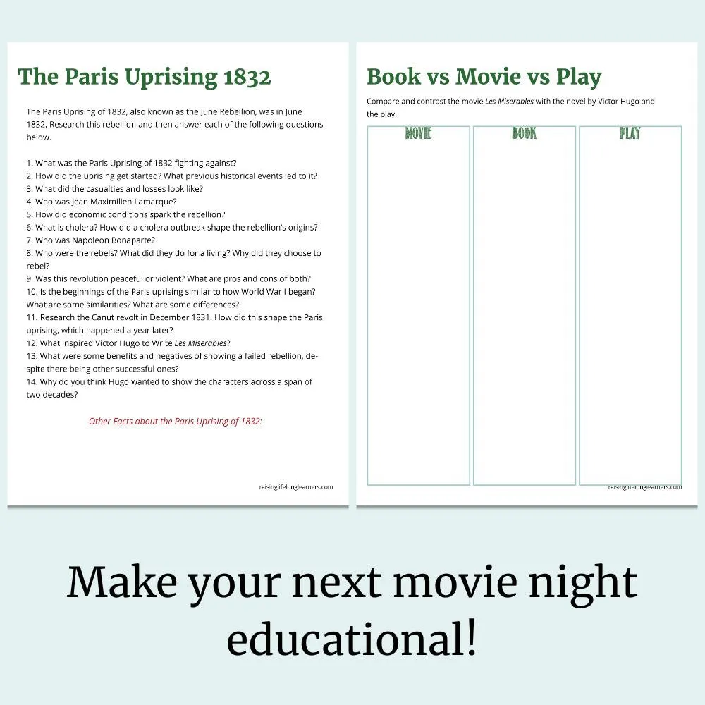 Les Miserables Movie Study