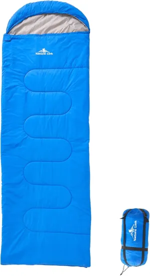 Lightweight Sleeping Bag 2.43lbs, Backpacking Sleeping Bag 46℉-59℉, Nylon Shell and Lining, Waterproof, Compact, Ultralight Sleeping Bag for Backpacking Camping Hiking