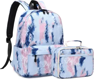Lohol Galaxy Backpack for School Travel, Lightweight BookBag for Girls Kids
