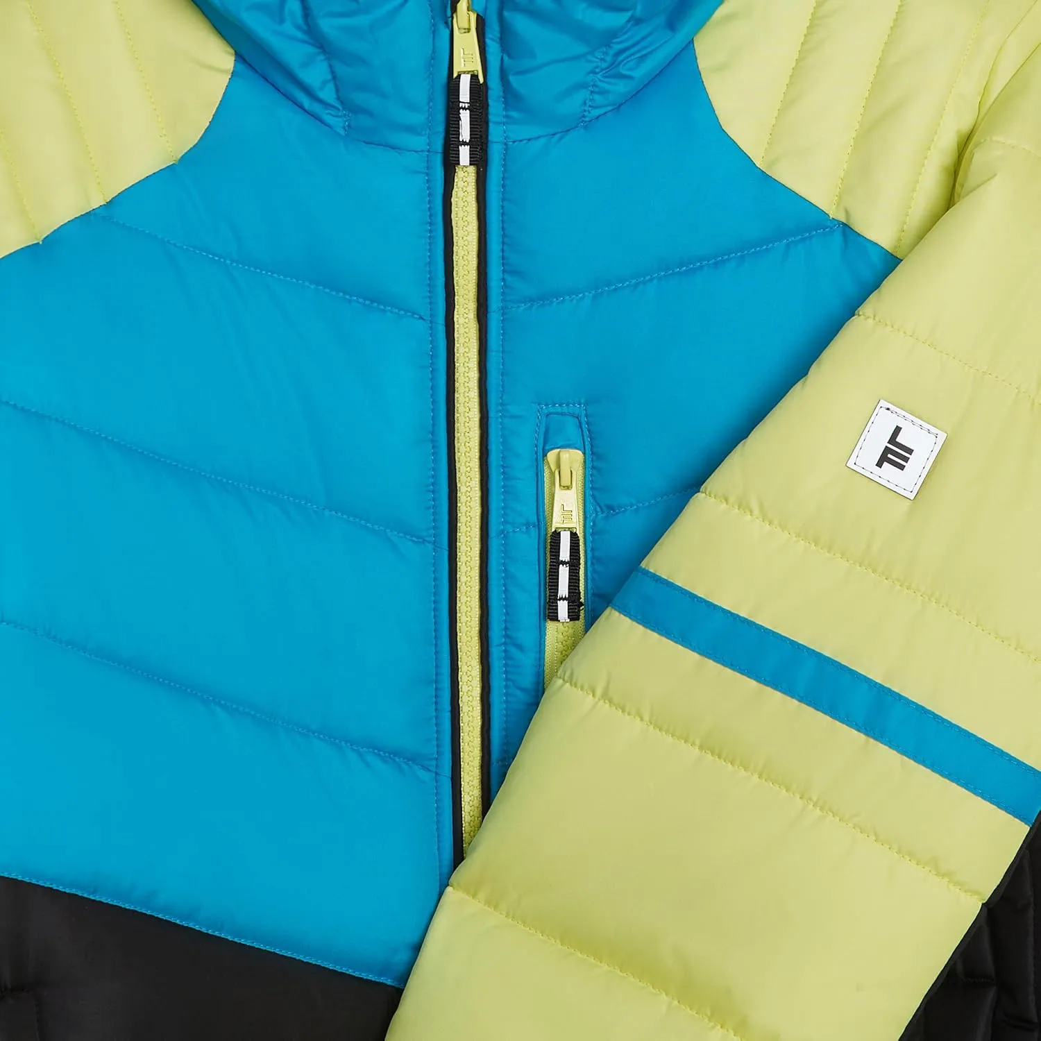 LONDON FOG Boys' Heavyweight Hooded Puffer Jacket with Sherpa-Lined Hood & Fleece Beanie