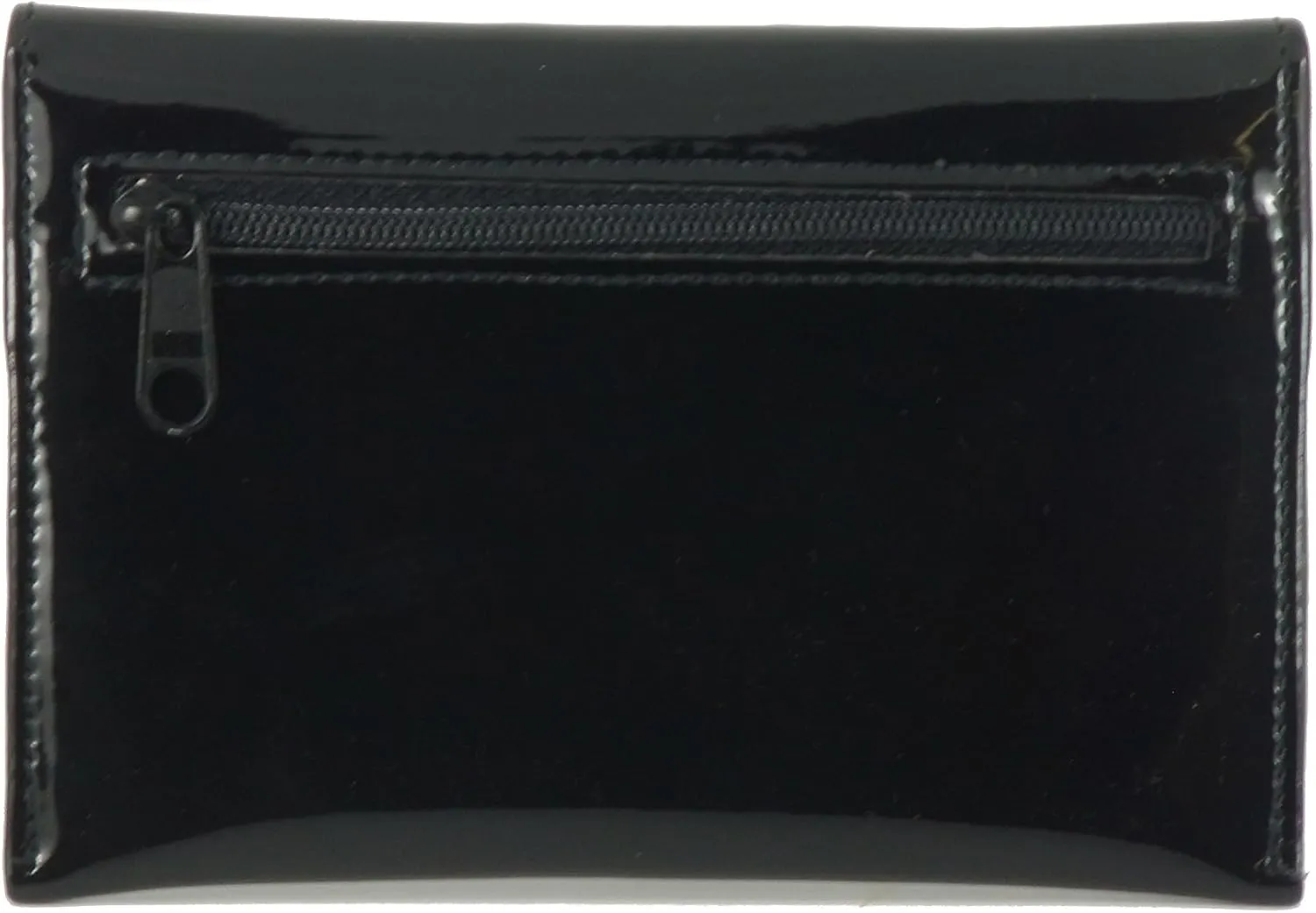 LONI Ladies Faux Leather Wallet Clutch Bag Purse Coin Pouch in Metallic Silver