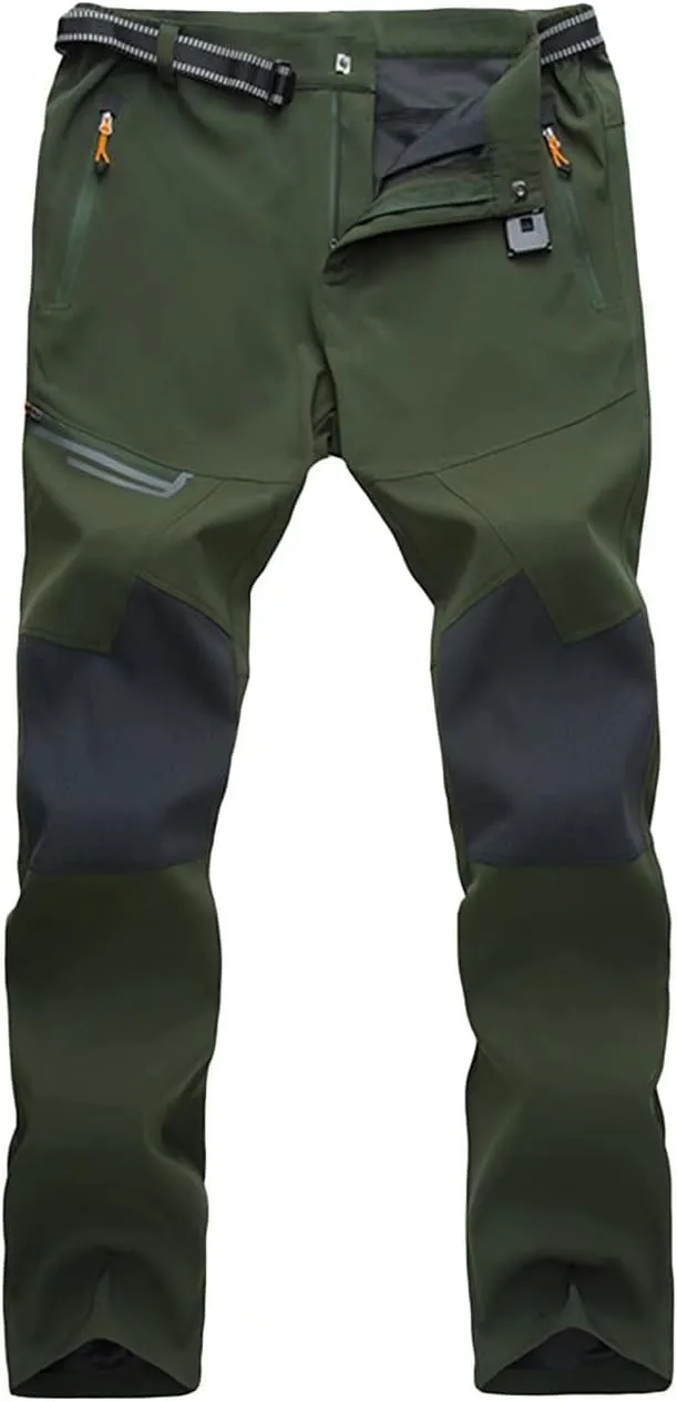 MAGCOMSEN Men's Hiking Pants Quick-Dry Water Resistant Lightweight Work Outdoor Pants with Zipper Pockets