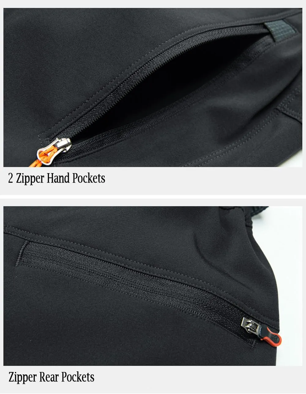 MAGCOMSEN Men's Hiking Pants Quick-Dry Water Resistant Lightweight Work Outdoor Pants with Zipper Pockets