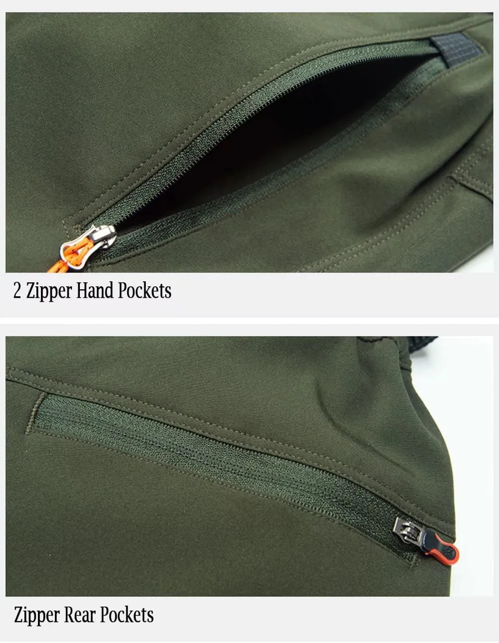 MAGCOMSEN Men's Hiking Pants Quick-Dry Water Resistant Lightweight Work Outdoor Pants with Zipper Pockets
